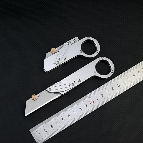 Складной резак из нержавеющей стали, игрушка-антистресс, непоседа, сверхпрочный