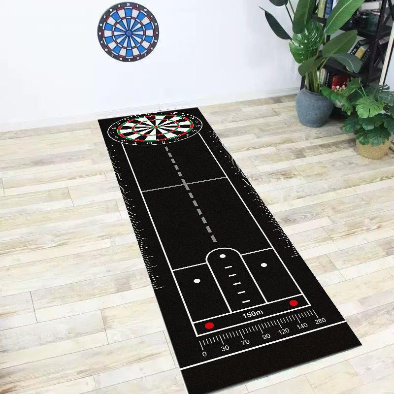 Professional Scale Dart Mat With Standard Throwing Lines Non Slip Shockproof Dartboard Long Strip Rug