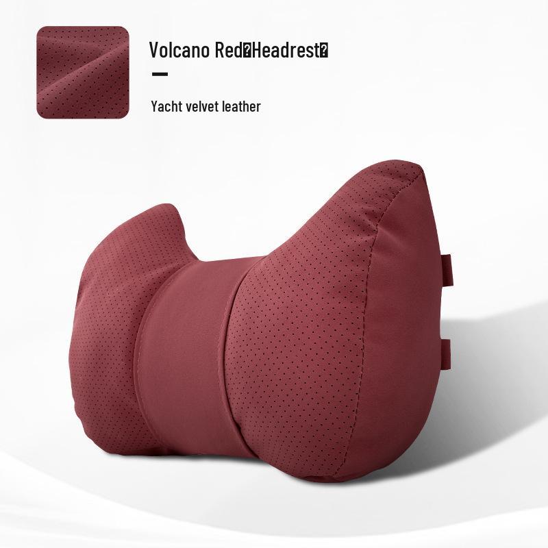 Car Headrest & Lumbar Support Pillow Set - 5-Piece Neck & Back Cushion for New Vehicles