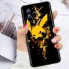 Злой Пикачу темный для Xiaomi Redmi 9A 9C 9AT 10C 9 9T 10 12C 13C 8 12 K60 A1 K50 K40 5G черный чехол для телефона Funda