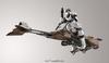 BANDAI SPIRITS Star Wars Scout Trooper Speeder Bike Plastic Model Kit Packaging 1/12 & Pre-Colored (New Version)