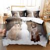 Pet Dog Bedding Ropa De Cama 140x210cm Cartoon Cat Duvet Cover Set Comforter Bedding Sets Twin Size Home Textile Hot Quality