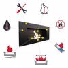 Wall Mounted Bioethanol Fireplace DELTA2 TÜV Black Set