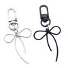 Bowknot Shape Keychain Pendant Multicolor Butterfly Knot Key Chain Fashionable Bows Ornament for Phones Car Keys Bags