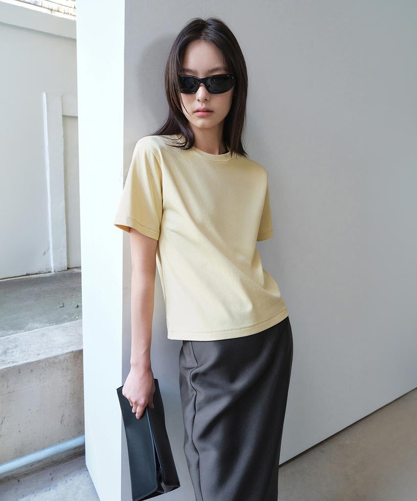 ONE Compact Crop Top_Yellow