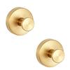 2Pcs Metal Suction Cup Hooks Strong Vacuum Bathroom Hook Waterproof Towel Holder Stainless Steel Reusable Wall Hanger