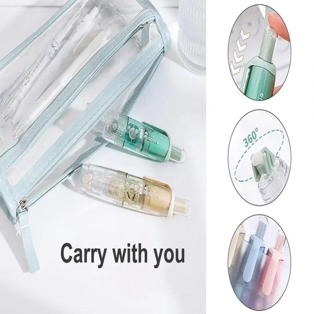 Press-type Dispensing Glue Eraserable Double-Sided Glue Portable School Supplies Students