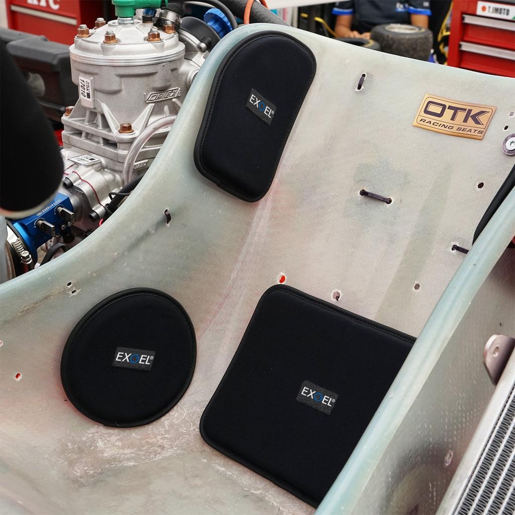 Подушка сиденья EXGEL Motorsport 17 Тип спинки Подушка сиденья Амортизация Подушка сиденья для спортивной тележки Защита Сделано в Японии AKK15-BK