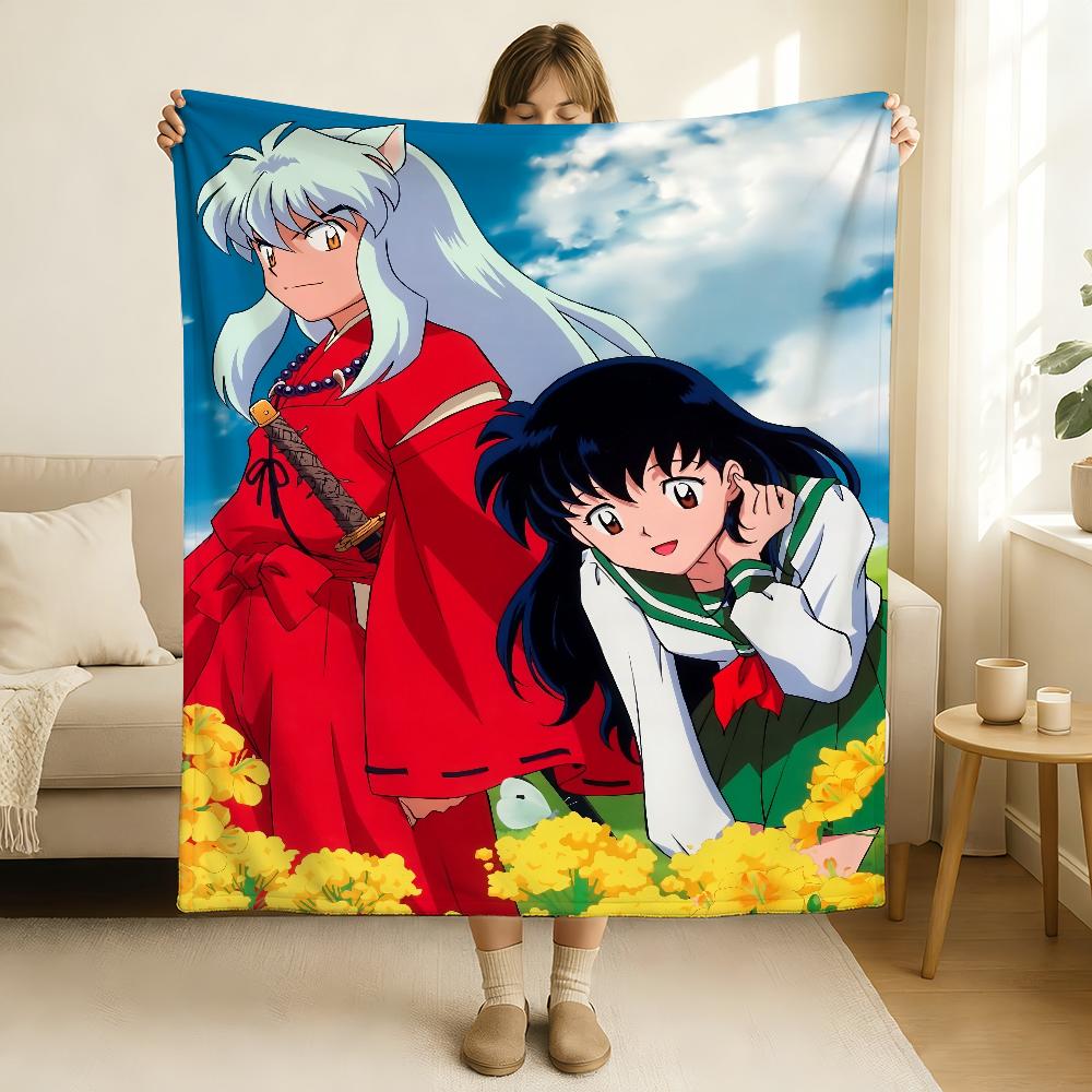 Anime Inuyasha Blanket Soft and Skin Friendly For Couch Bed Napping Bedspread All Seasons Comforter