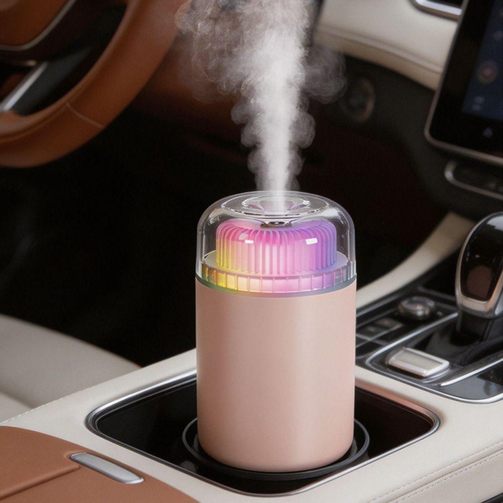 Portable Mini Air Humidifier Colorful Light Cool Mist Maker Essential Oil Diffuser Bedroom Use