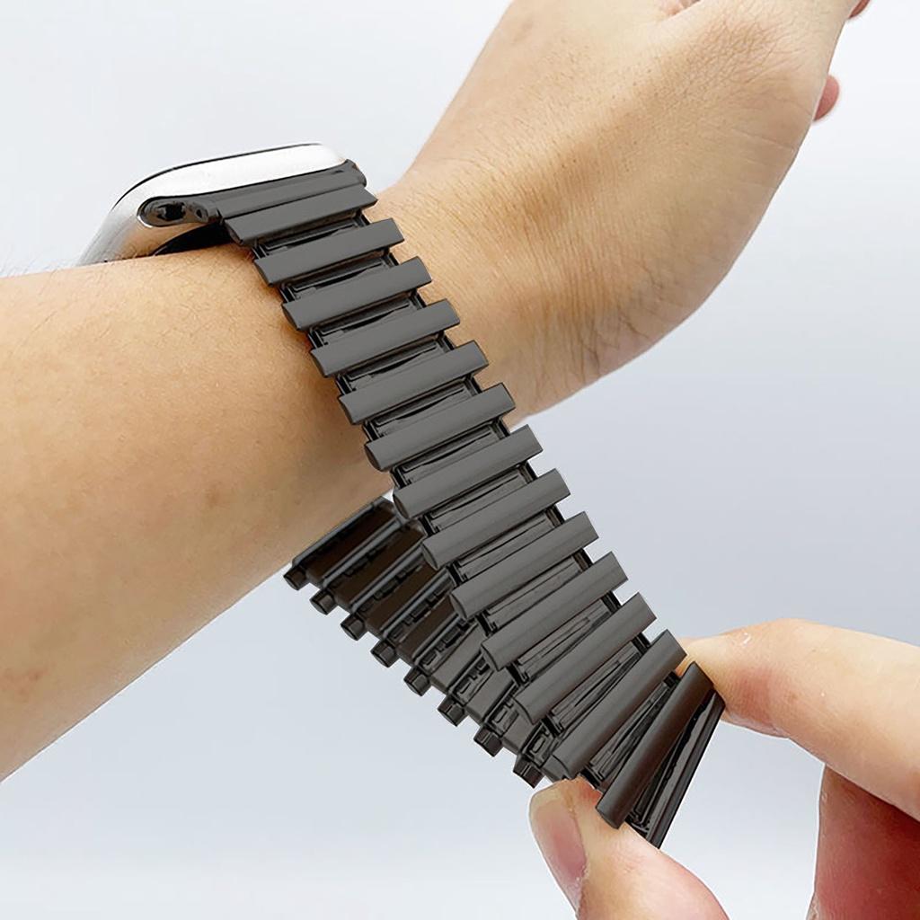 Эластичный ремешок для часов для Iwatch Ultra 2 49 мм 40 мм 44 мм 42 мм 45 мм из нержавеющей стали Apple Watch Series 9 8 7 6 5 4 3 Se Expansion