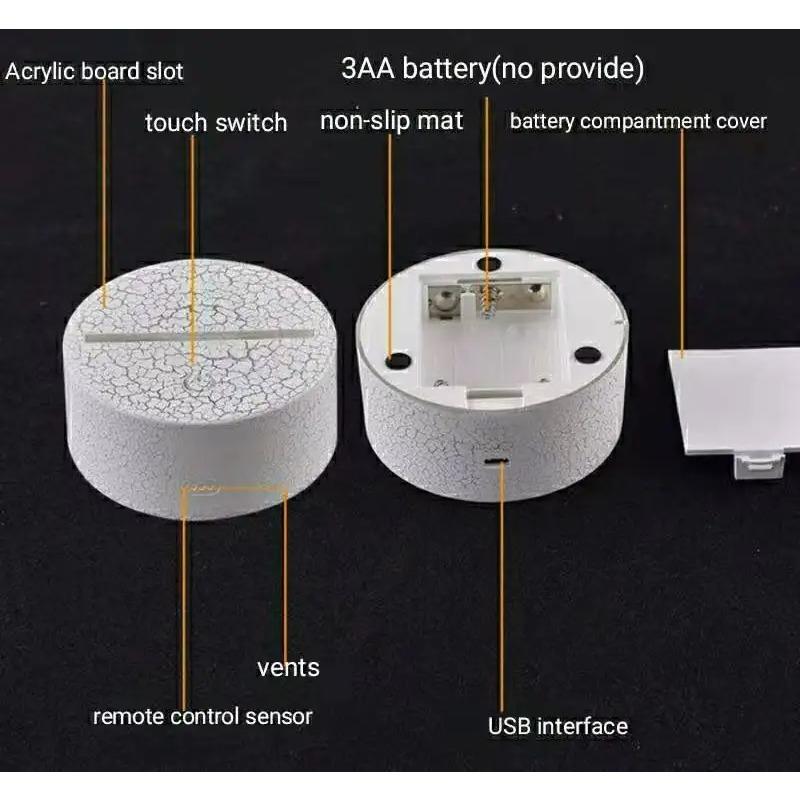 3D лампа мотоцикл горный велосипед светодиодный ночник USB кабель батарея красочный ночник спальня декор подарок на день рождения для мальчиков мужчин