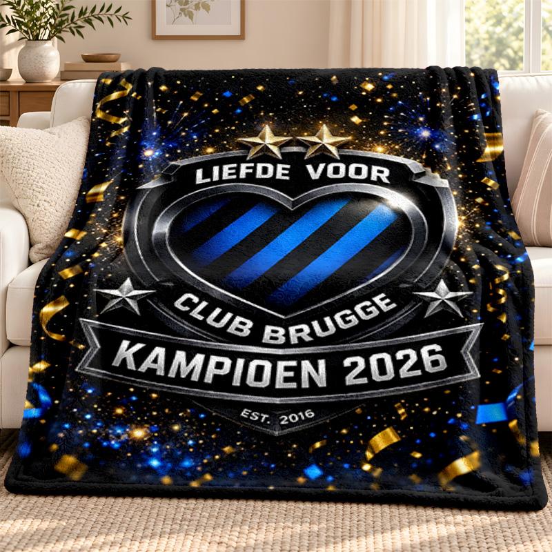 Club Brugge KV blanket Flannel Blanket Soft Cozy Plush Throw for Sofa Bed Lightweight Home Decoration Outdoor camping