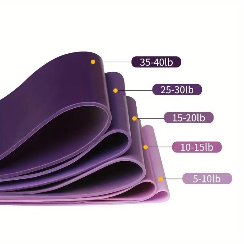 5 шт. Разных уровней резинок сопротивления для йоги, спорта, упражнений, фитнеса, тренировок, пилатеса, резинок, аксессуаров для спортзала