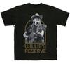 Черная футболка унисекс с короткими рукавами Willie Nelson Reserve Music Band, импортная из США