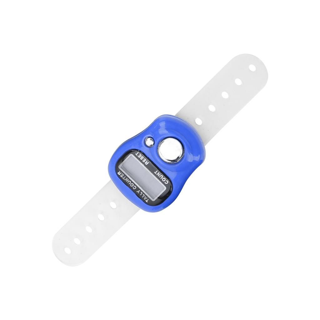 Электронный счетчик пальцев с обнуляемым 5-разрядным ЖК-дисплеем, ручной счетчик для молитв и ходьбы, темно-синий