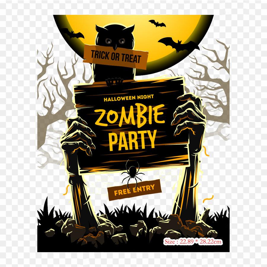 Halloween Witchcraft Iron On Heat Transfer Printing Vinyl Patches Sticker for Clothes DIY Appliques Washable Patches