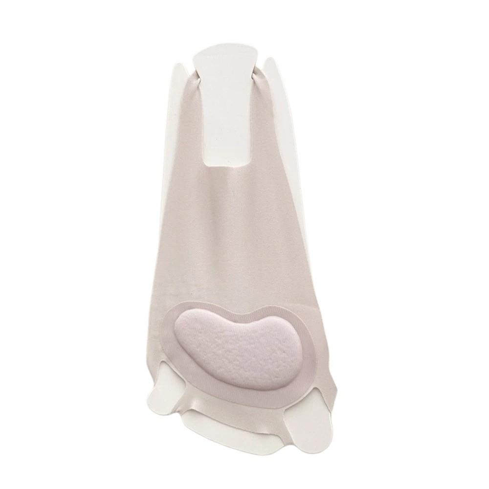 Invisible Low-cut Liners Socks Silicone Non-slip Ice Silk Two-toed Socks with Cushion Pad Ultrathin Suspender Half-Palm Socks