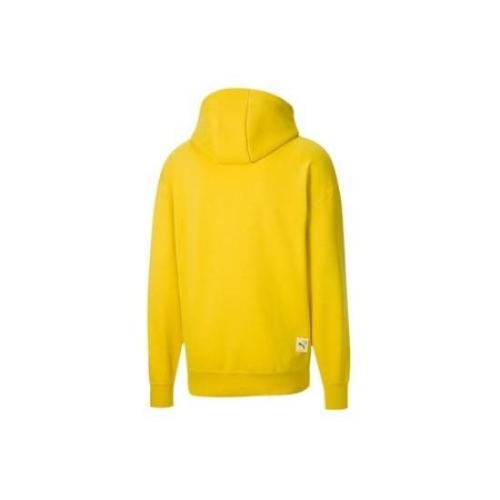 Puma Мужская повседневная спортивная толстовка с принтом, желтая