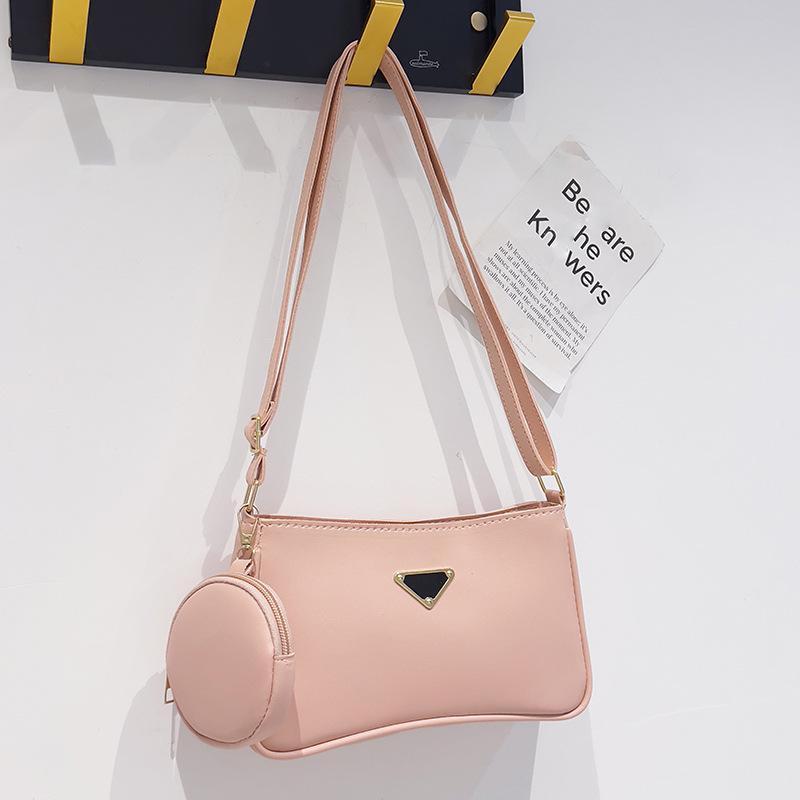 Корейская версия новой сумки подмышкой осенняя женская сумка комплект из двух частей нишевая дизайнерская сумка женская свежая и универсальная сумка через плечо