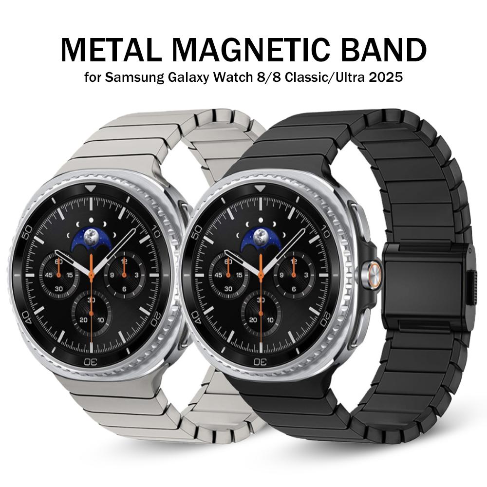 Магнитный Нержавеющий Стальной Ремешок для Samsung Galaxy Watch 8 Classic Ремешок 46мм 44мм 40мм Металлический Браслет для GALAXY WATCH ULTRA 2025
