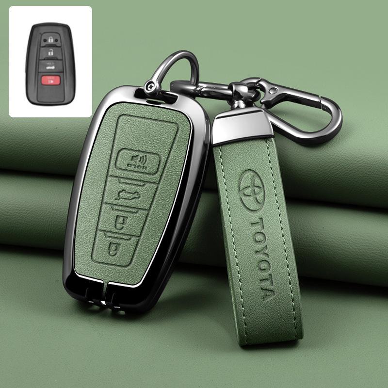 Кожаный чехол-оболочка для умного автомобильного пульта-ключа Toyota Avalon Camry RAV4 Prius CHR C-HR Corolla Land Cruiser Prado Брелок Ca