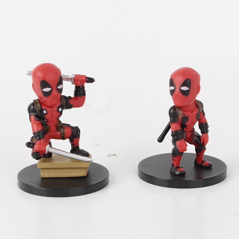 Adorable Deadpool Q Version Collectible Figure Blind Box Toy Model Set For Fans