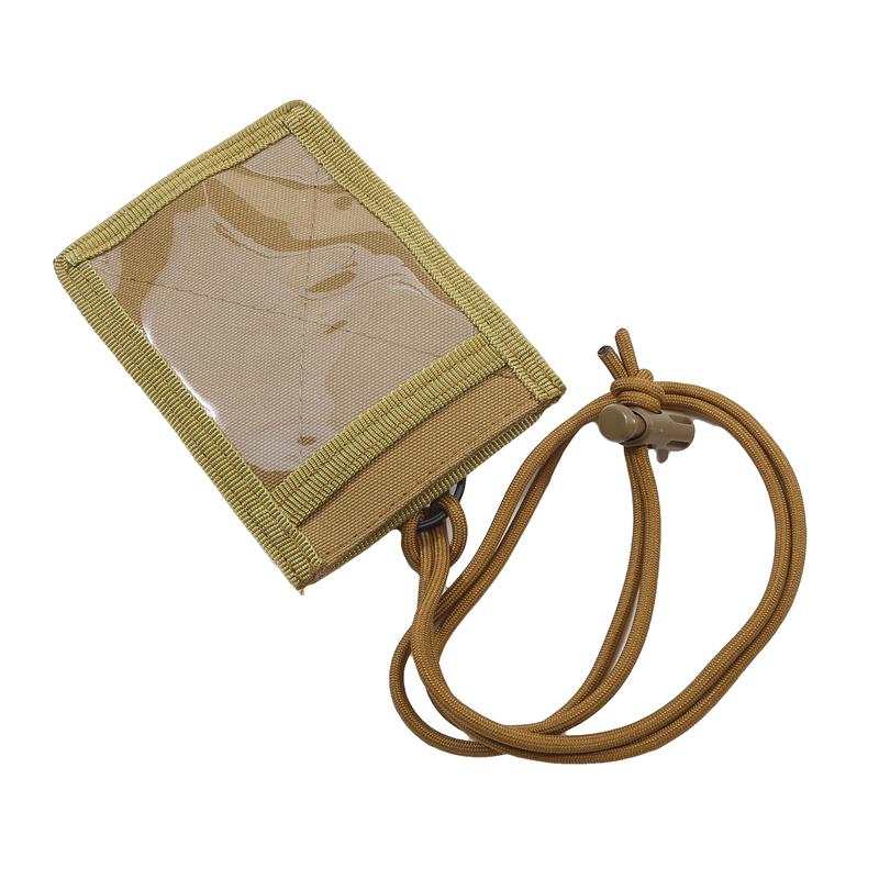 Id Card Holder Army Tactical Multi Functional Portable Id Card Case Patch Neck Lanyard And Credit Card Organizer