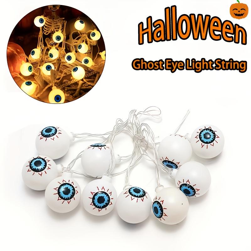 Halloween LED String Lights Ghost Pumpkin Spider Web Battery Powered Waterproof Decorative Lights for Party Home Haunted House