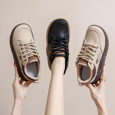 Весенние новые студенческие туфли Модные туфли Универсальные туфли на платформе Повседневная обувь