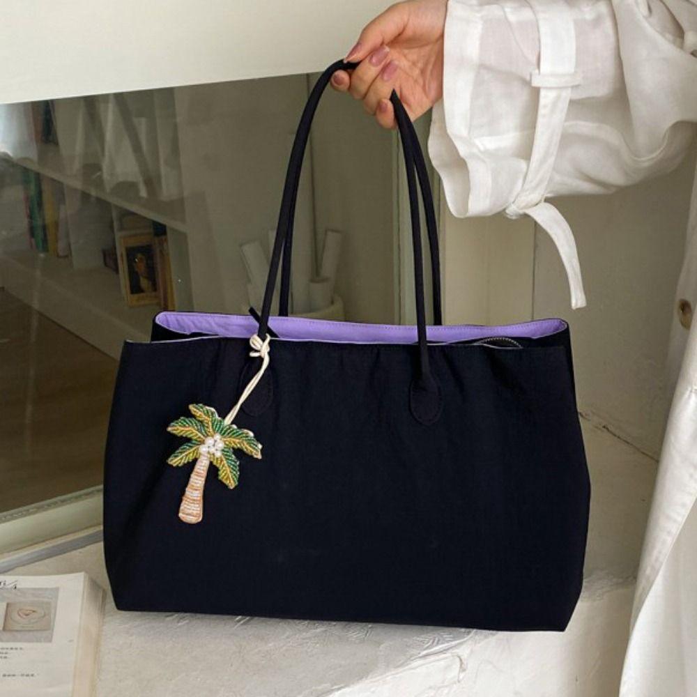 Multi-layer Nylon Tote Bag Waterproof Computer Bag Fashion Multiple Compartments Handbag Shopping