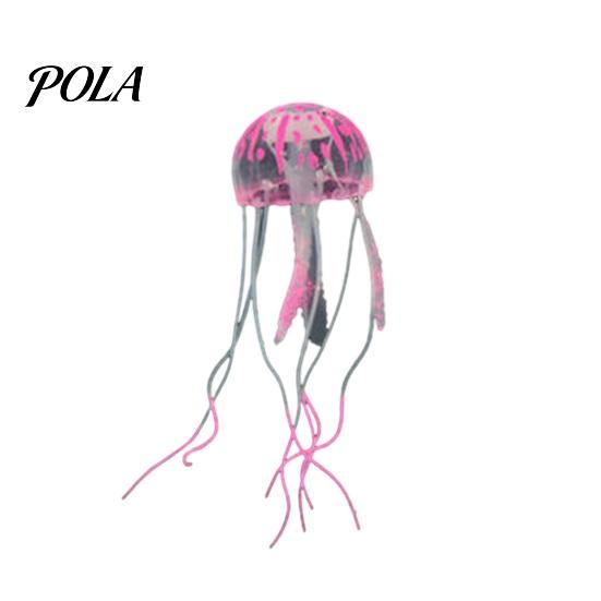 Decorative Jellyfish for Aquariums Aquarium Faux Jellyfish, Soft Silicone Fluorescent Realistic Floating Odor-free Decoration Saltwater Tanks