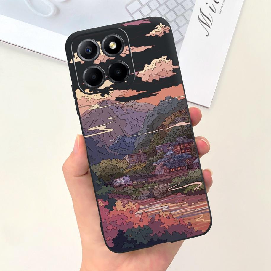 For Cover Honor X8 Phone Case TFY-LX1 TFY-LX2 TFY-LX3 Bumper Popular Flower Cats Soft Cover For Honor 70 Lite X6 X6s X8 5G Funda