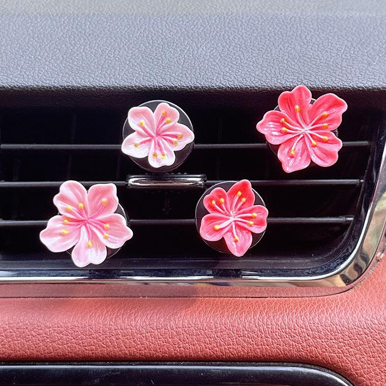 4/6 шт. Зажим для автомобильного парфюма Цветок Украшения на воздуховыпускное отверстие Автомобильный кондиционер Вентиляционное отверстие Персонализированные аксессуары для внутренней отделки