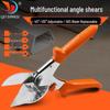 Multi-Purpose 45-135° Angle Scissors for Wire Troughs, Multi-Angle Cutter for PVC and Plastic