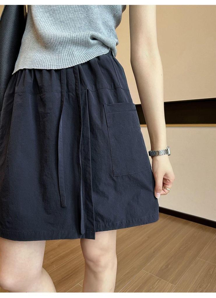 Women's High Waist Summer Sun Protection Skirt Shorts - Plus Size, Casual, Versatile, Anti-exposure, Slimming, Loose Fit
