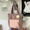 Tutorial Bag Tutorial Bag Carrying Book Bag Girls and Children Primary School Students Contrasted Color Handbag One Shoulder Crossbody Bag