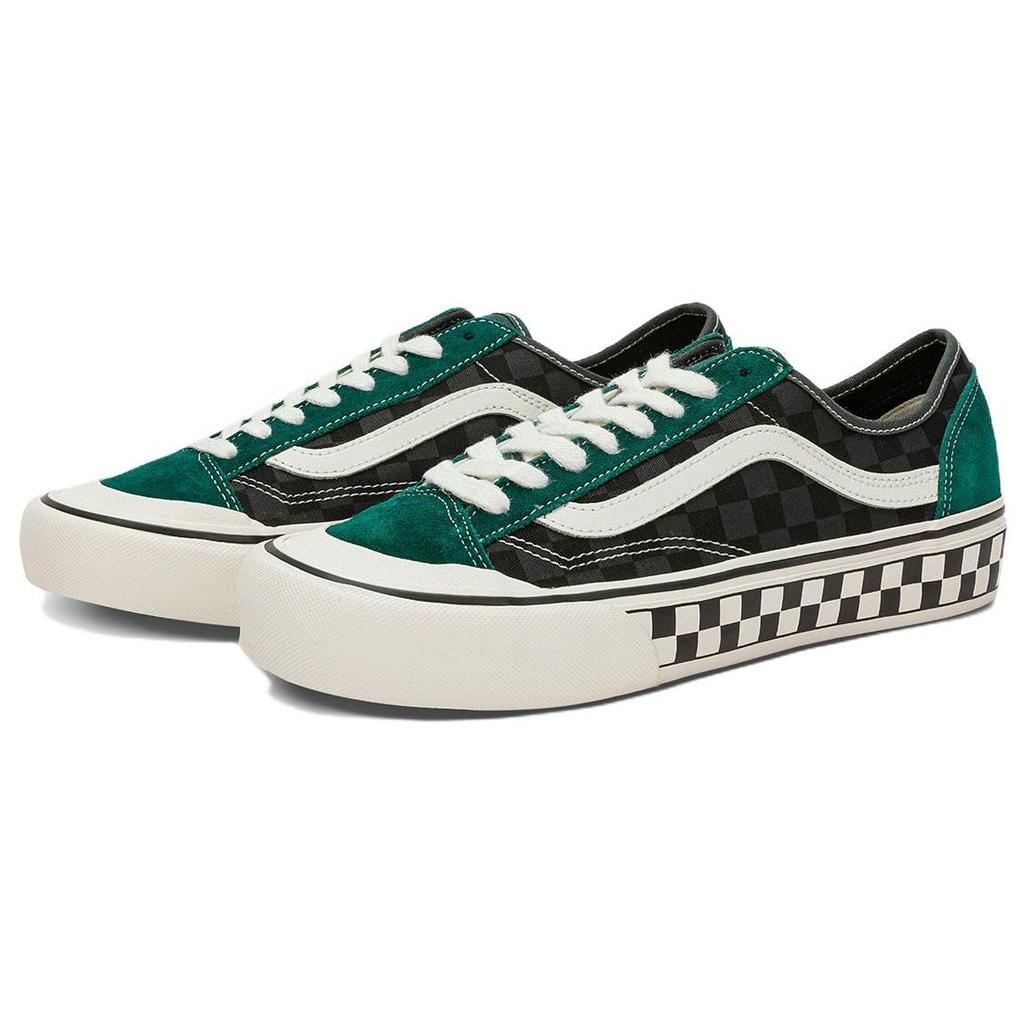 Vans Стиль 136 Модный тренд Универсальные низкие кеды для скейтбординга Унисекс Кроссовки Зеленый VN0A4BX9ACW