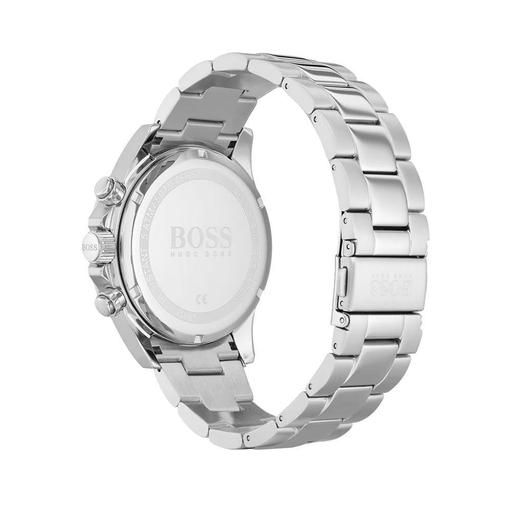 Hugo Boss 1513755 мужские часы Серебристый ремешок Синий циферблат 43 мм + коробка