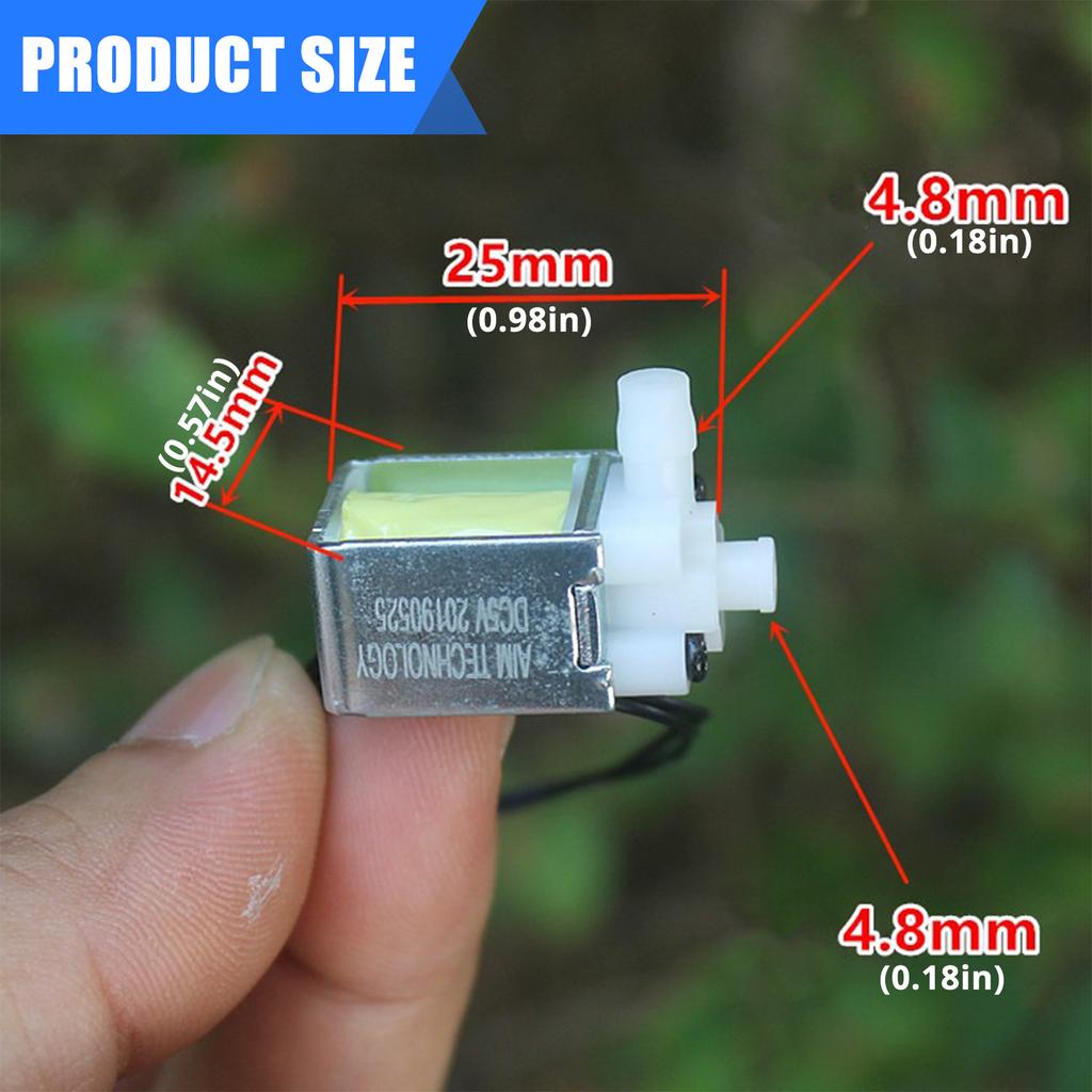 5V Normally Closed Electric Solenoid Valves 2 Way Water Control Valve Controller Watering Electromagnetic Valve