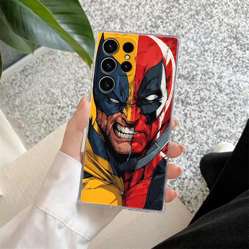 Прозрачный чехол Mavel The Avengers для Samsung Galaxy S26 S25 Ultra S24 S22 S26 Plus S20 S23 S21 S25 FE 5G Прозрачная силиконовая крышка