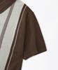 OUTSTANDING Hs Stripe Collar Knit Cardigan_Brown/Ivory