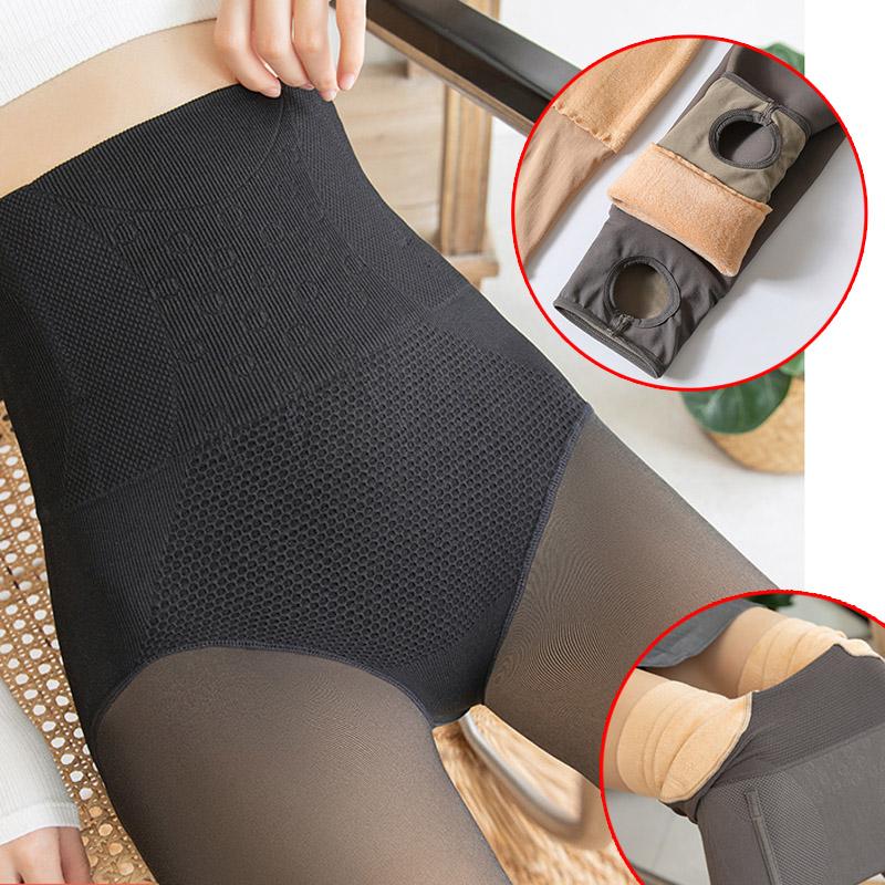 Толстые бархатные леггинсы, женские зимние компрессионные брюки с высокой талией, теплые брюки, тонкая эластичность