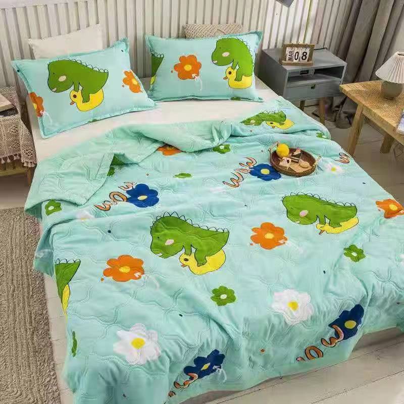 Летнее тонкое стеганое одеяло с мультяшным принтом, детское покрывало, кондиционер, одеяло, одноместное, двуспальное, размер Queen King Size