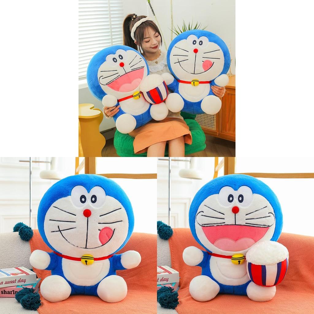 Toy Plush Doraemon Popcornthemed Blue Cat Robot Plush Pillow And Doll Stuffed