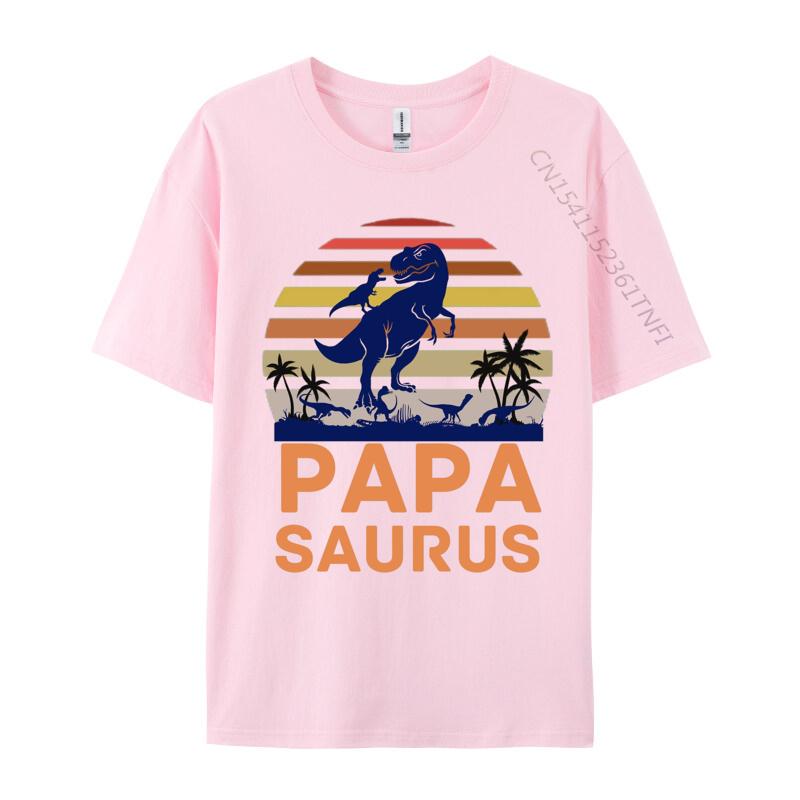 Papasaurus T Rex Dinosaur Papa Tshirt Printed On Family T Shirt Tops Tees For Unisex TeeShirt Vintage T Shirt