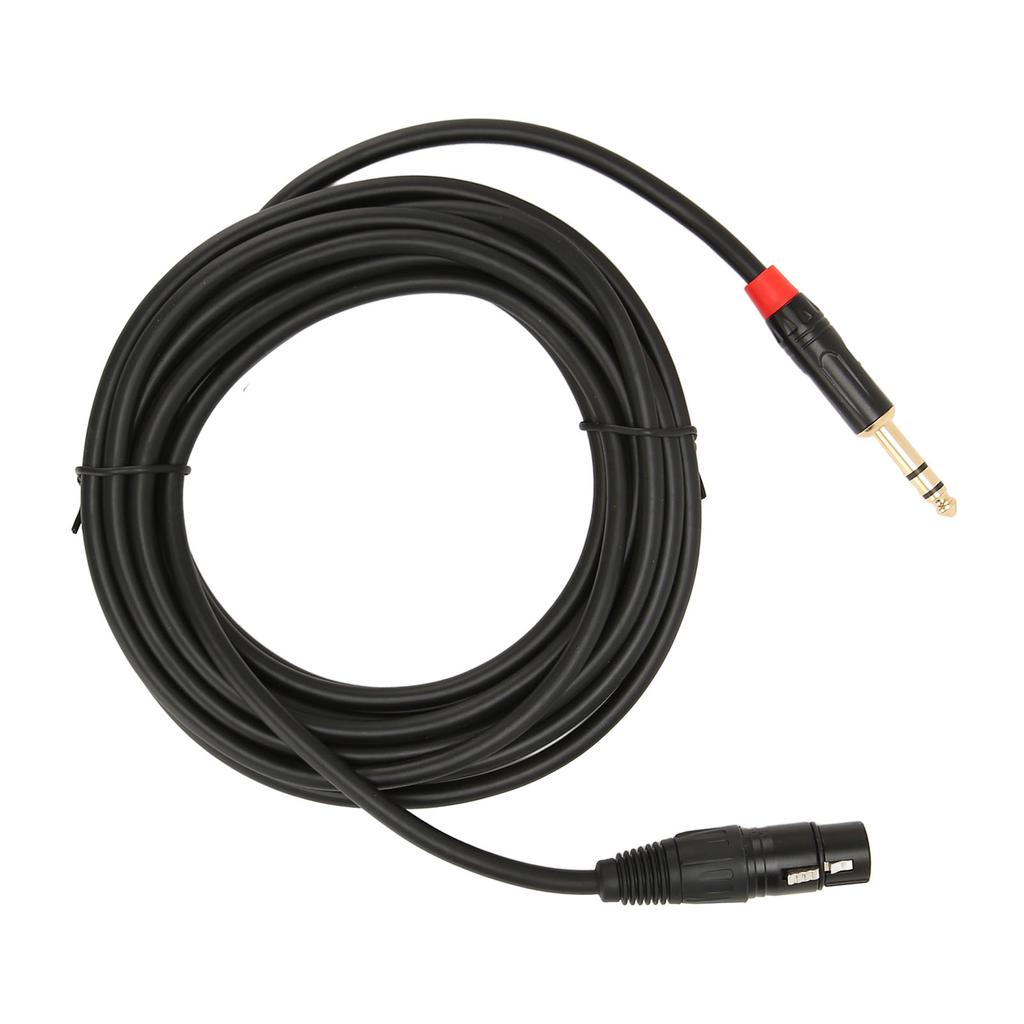 XLR гнездо на 1/4 дюйма 6,35 мм TRS кабель, 1/4 дюйма разъем балансный на XLR микрофонный кабель 16,4 фута