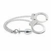 Metal Handcuffs Chain Anal Plug  Restraints Kink  Fetish Non Vibrating Butt Plugs