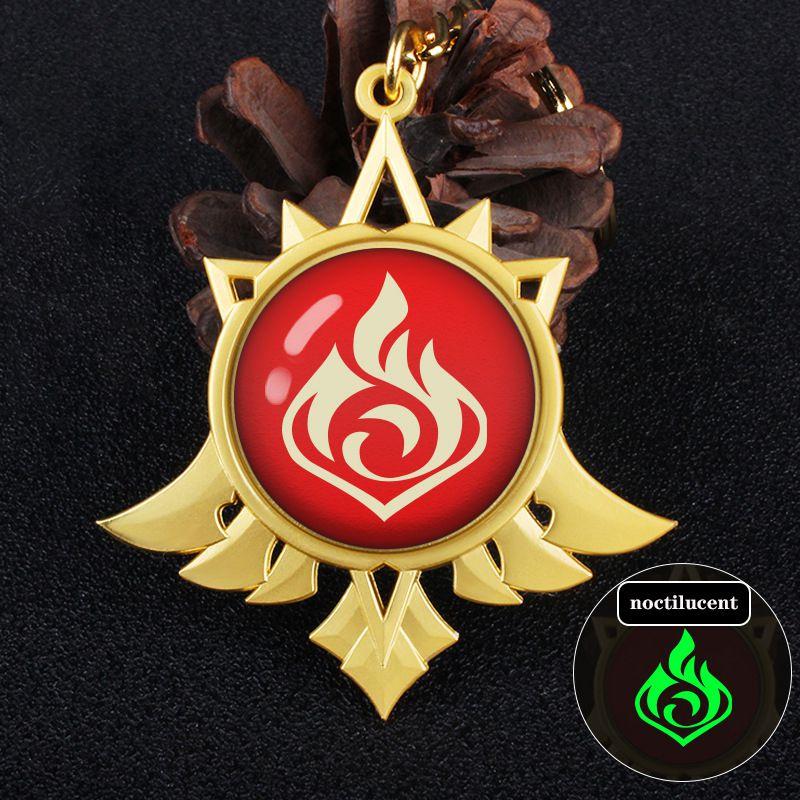 Уникальный светящийся брелок «Глаз Бога», идеально подходящий для модных любителей игровой бижутерии