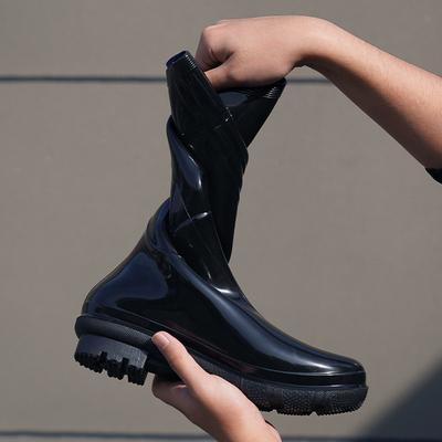 Новые ПВХ длинные трубки водные ботинки толстые износостойкие, осенне-зимние трудовые страховочные водонепроницаемые и нескользящие промышленные и горнодобывающие